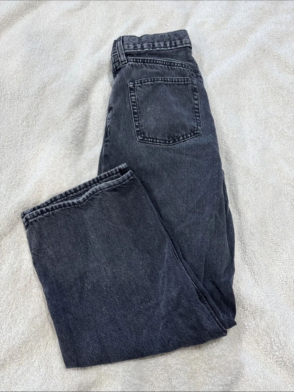 Old Navy Black Washed Super Baggy Kids Jeans